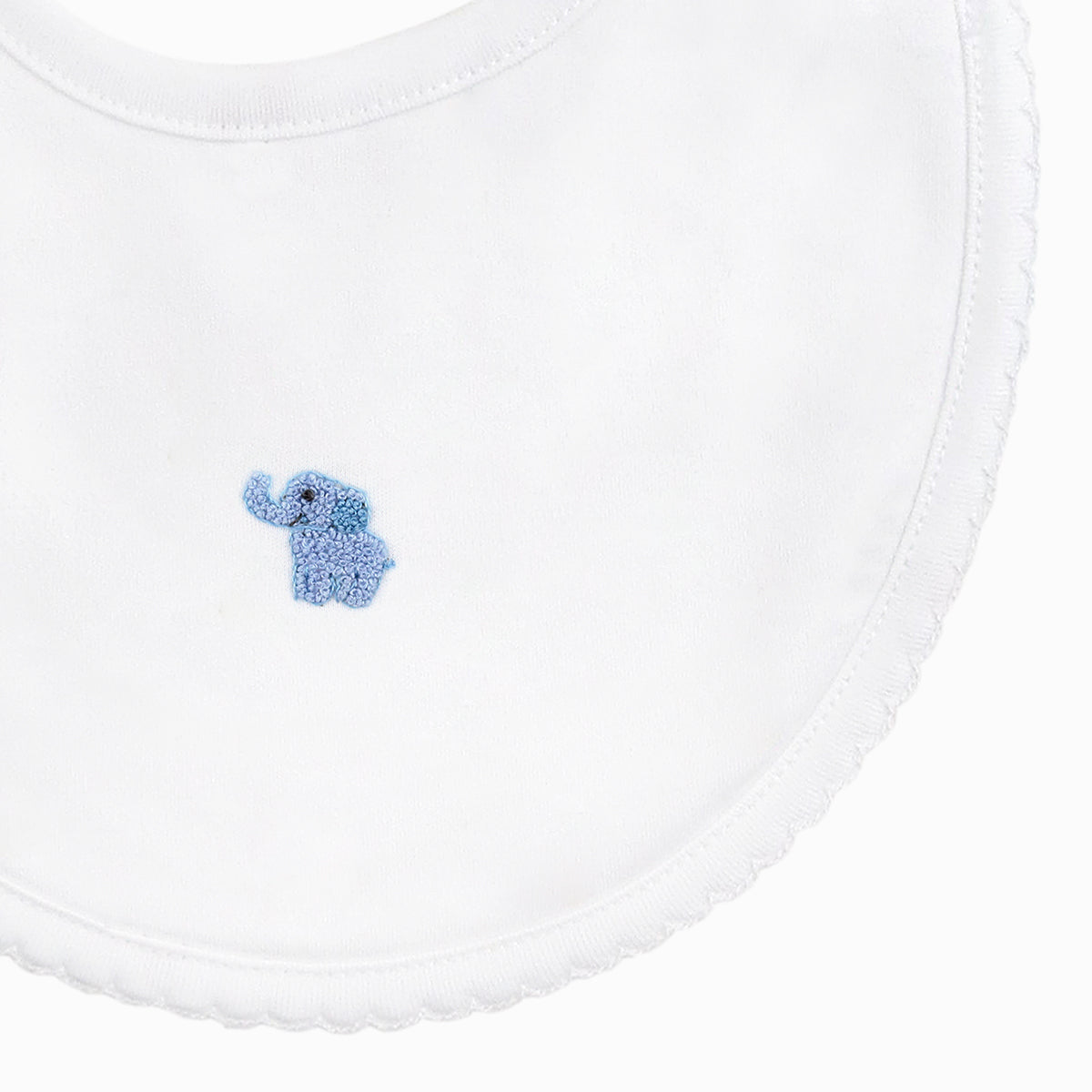 Safari Animals Embroidery Bib | Baby Boy