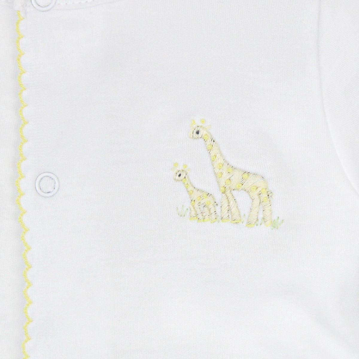 Safari Color Embroidery Footie | Baby Unisex