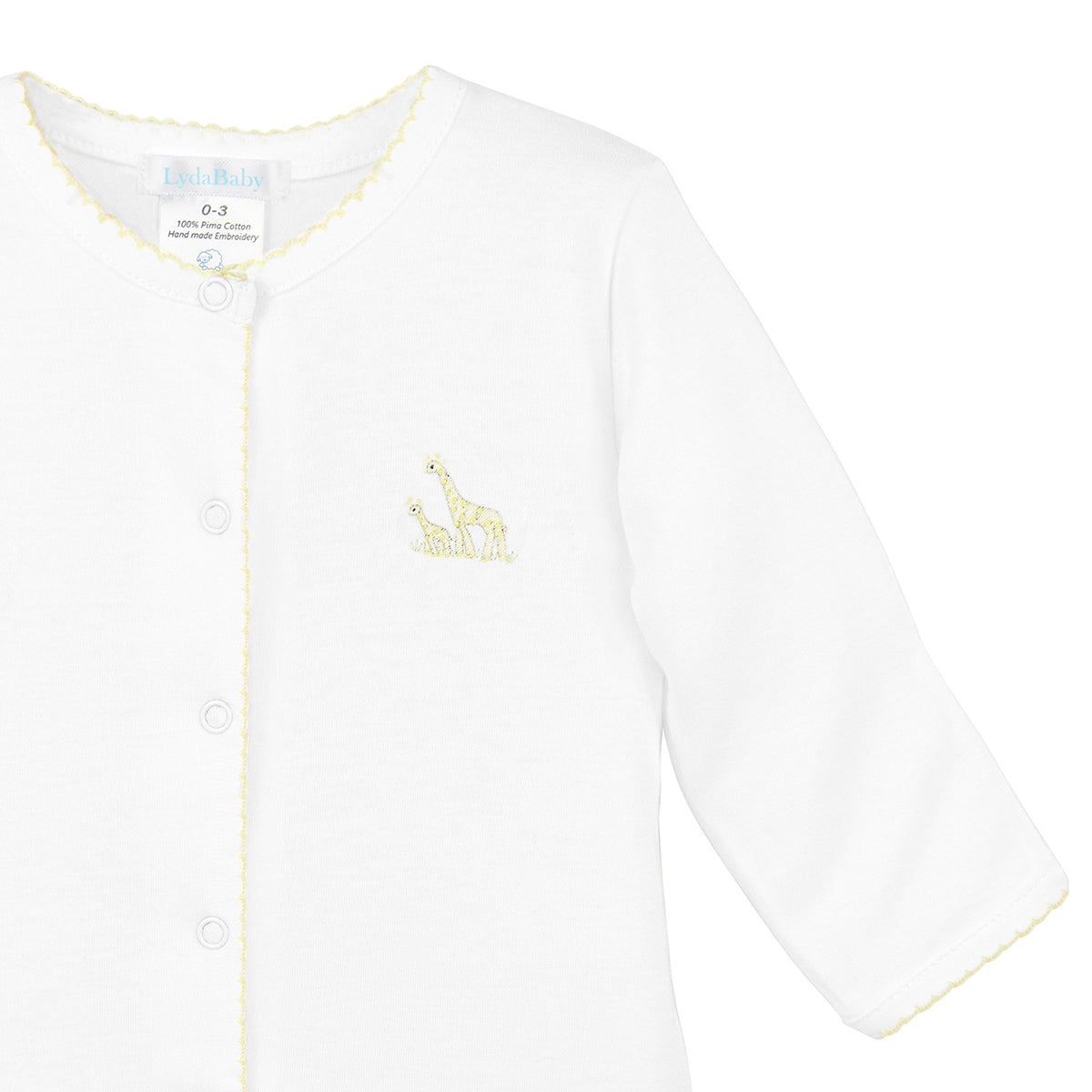 Safari Color Embroidery Footie | Baby Unisex