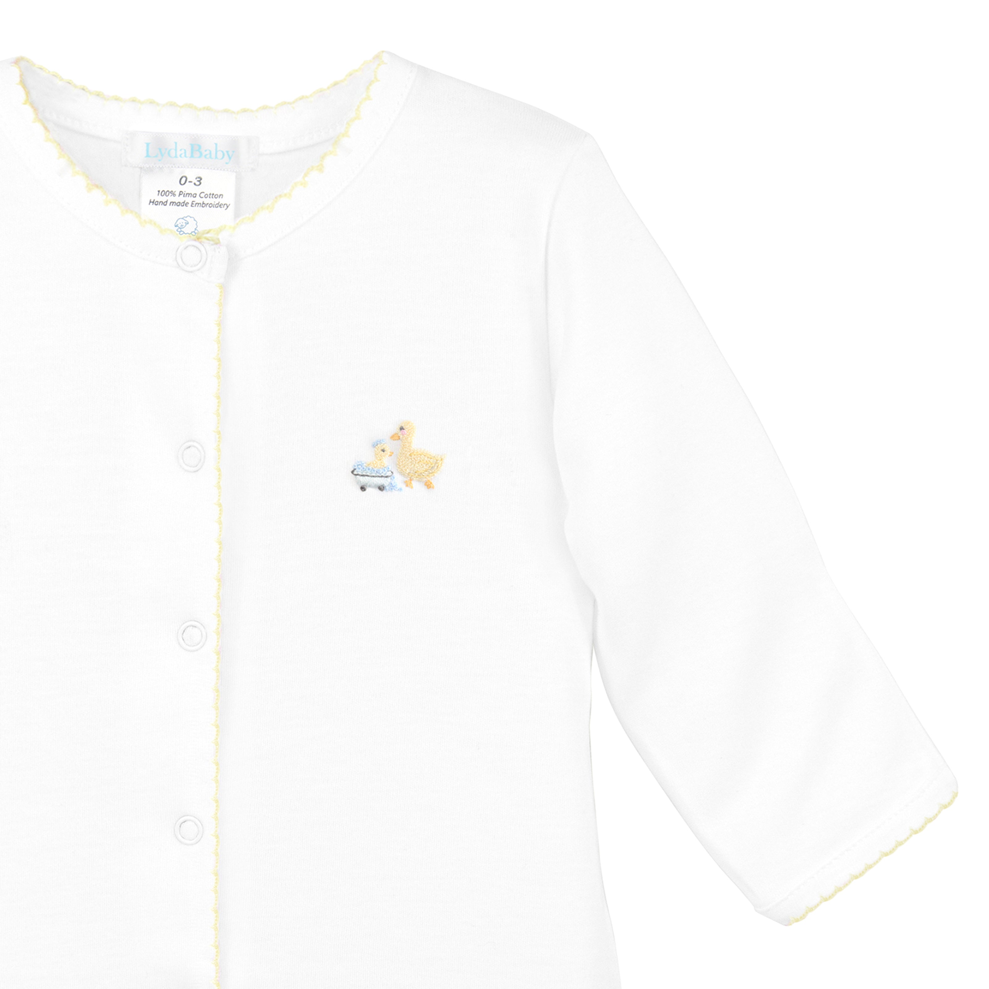 Bath Time Embroidery Footie | Baby Unisex