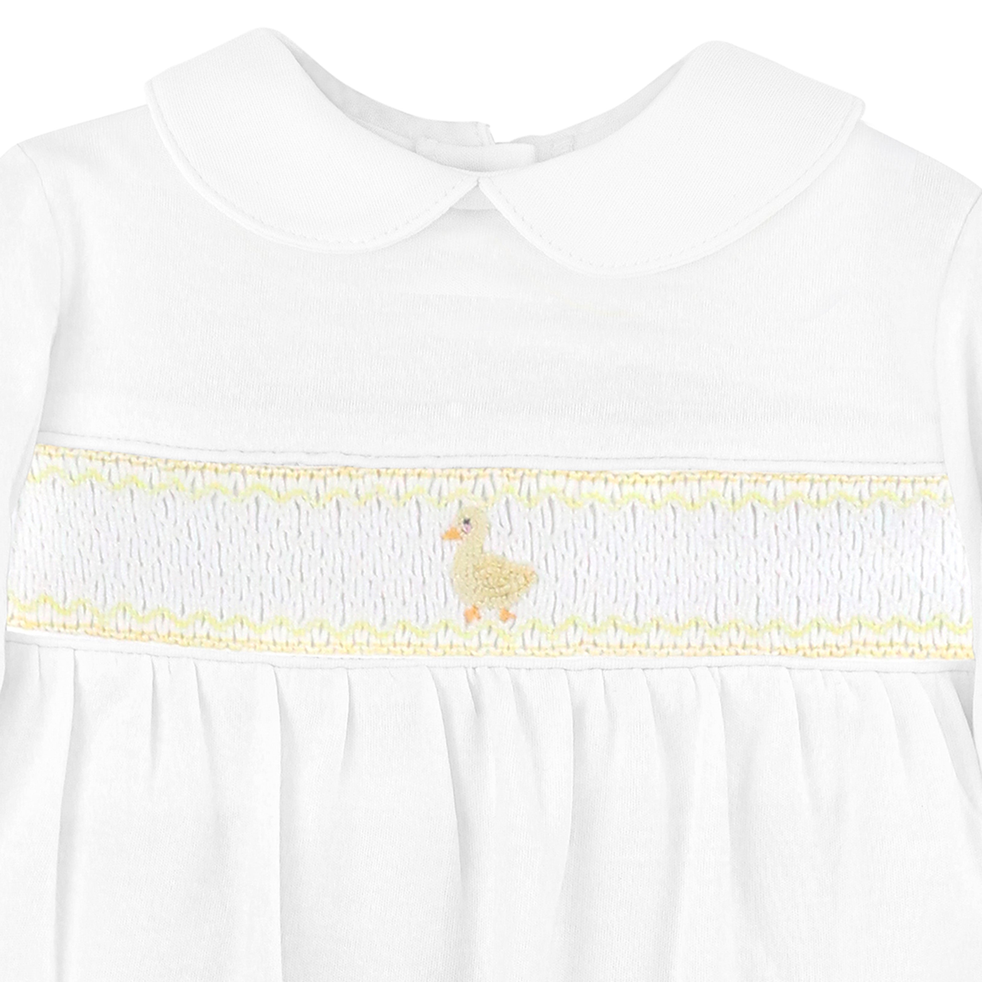 Bath Time Smock Embroidery Footie | Baby Unisex