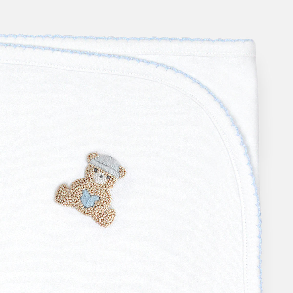 Love Teddy Embroidery Blanket | Baby Boy