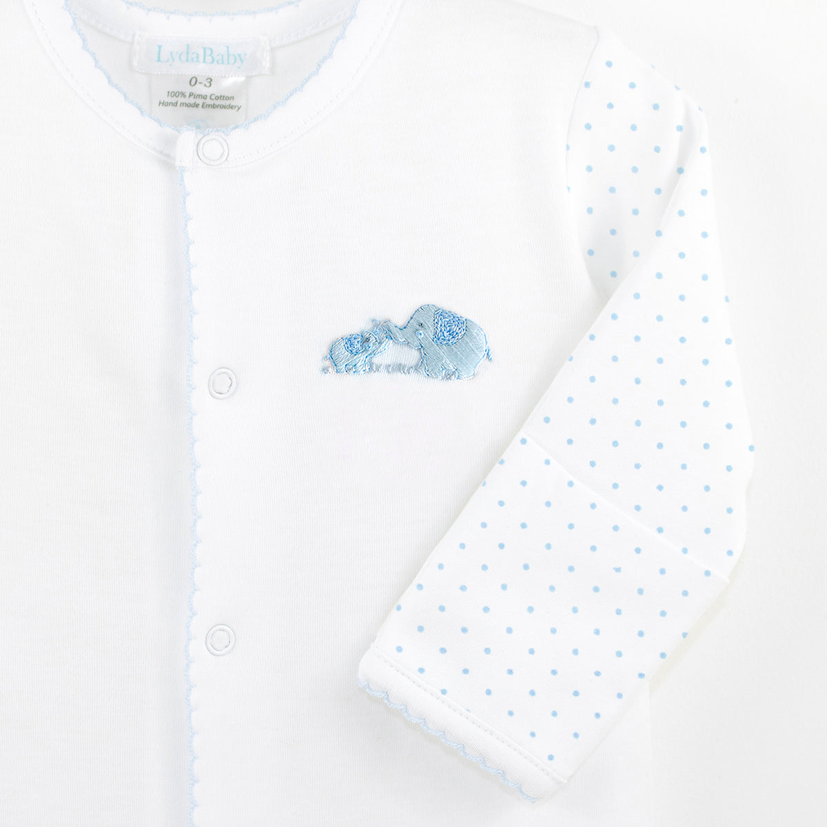 Mama and Baby Embroidery and Printed Footie | Baby Boy