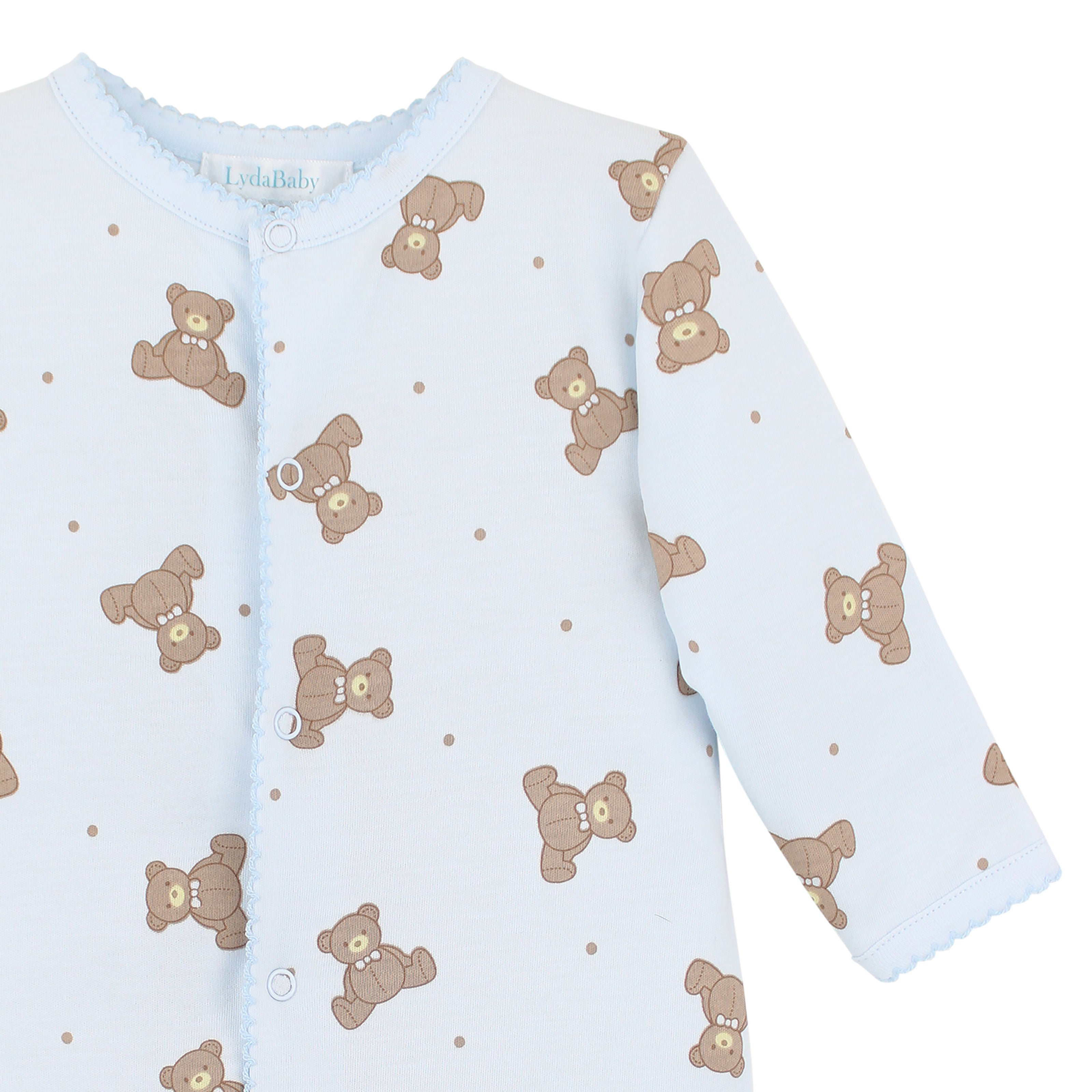 Teddy Bear Printed Footie | Baby Boy