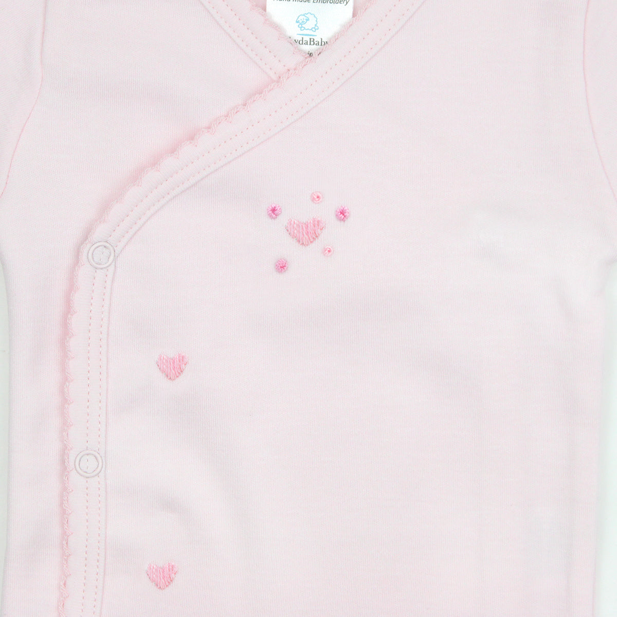 Bubble Hearts Embroidery Set 2 Pieces | Baby Girl