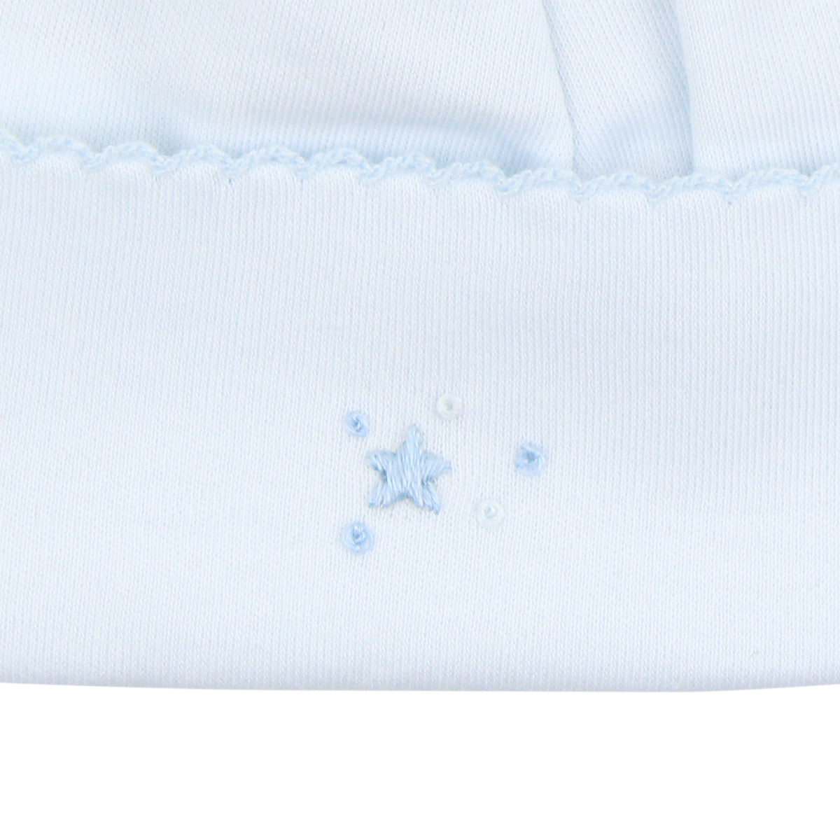 Light Blue Bubble Stars Embroidery Hat | Baby Boy