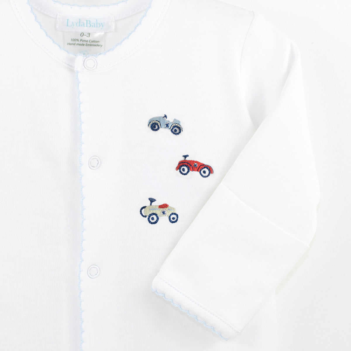 Toy Cars Embroidery Footie | Baby Boy