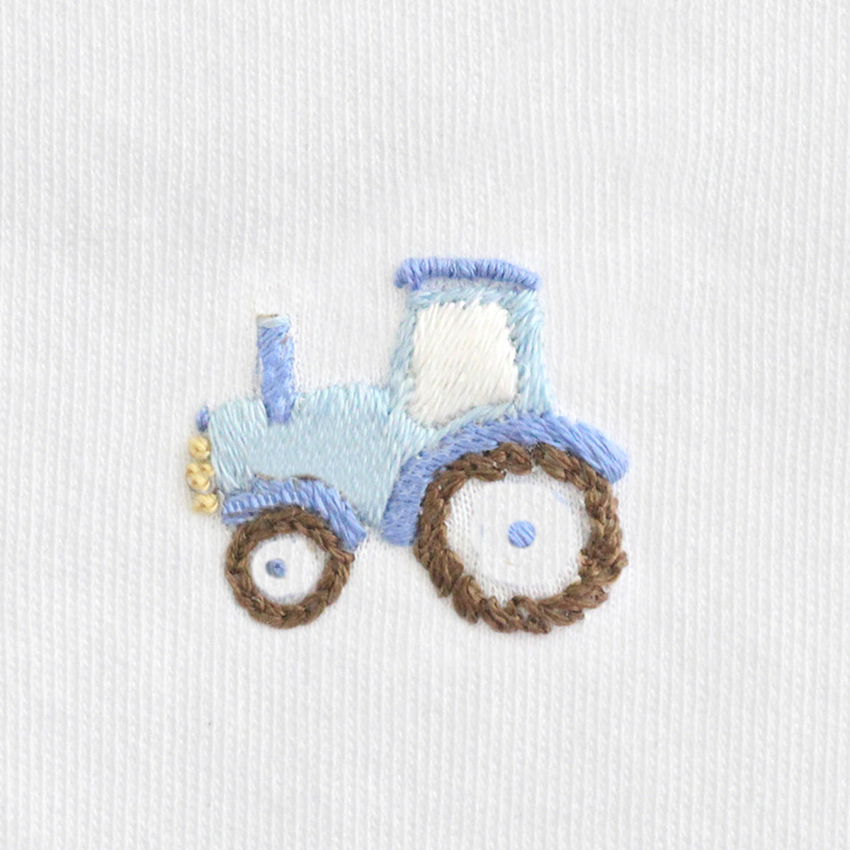 In the Farm Embroidery Footie | Baby Boy