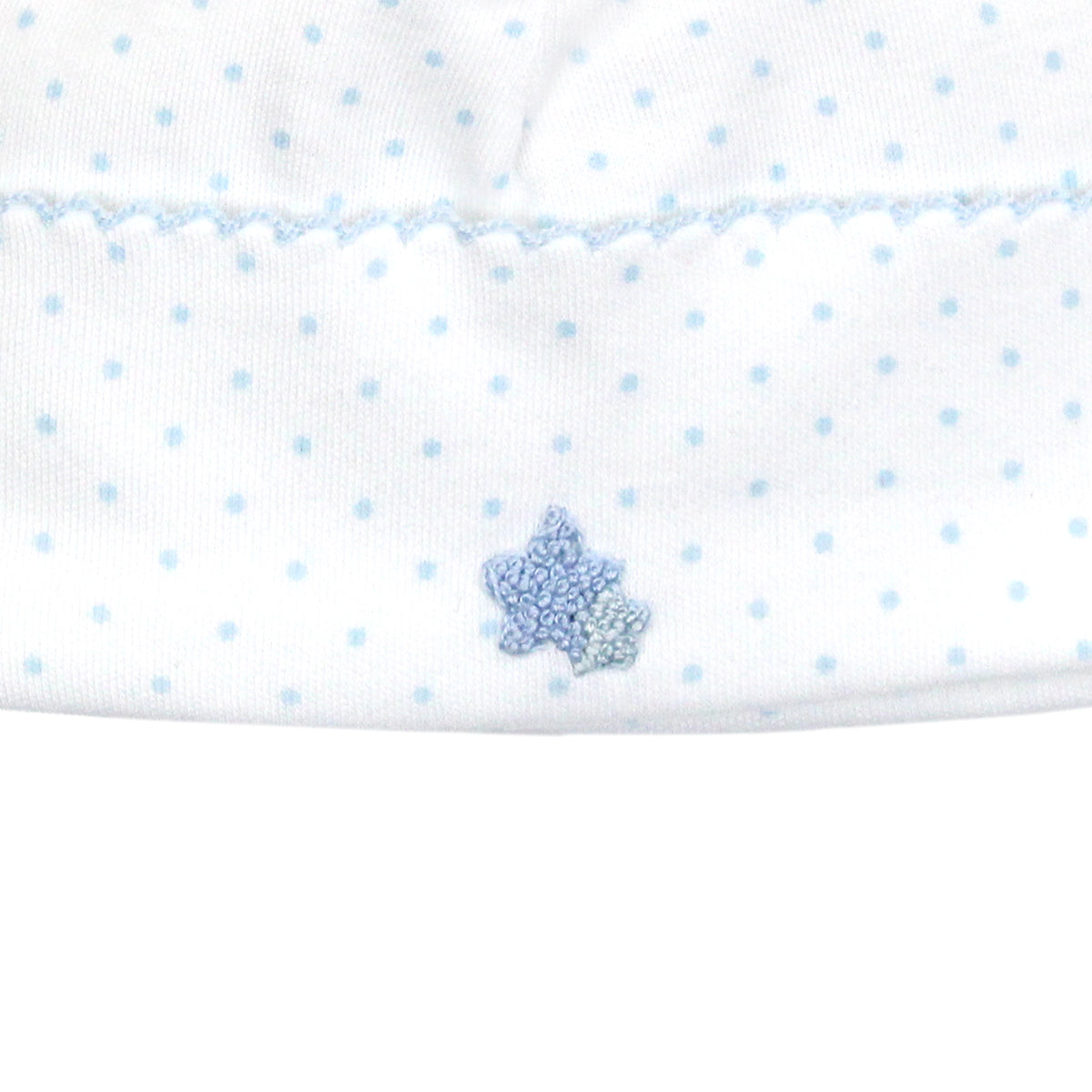 Double Star Embroidery and Printed Hat | Baby Boy