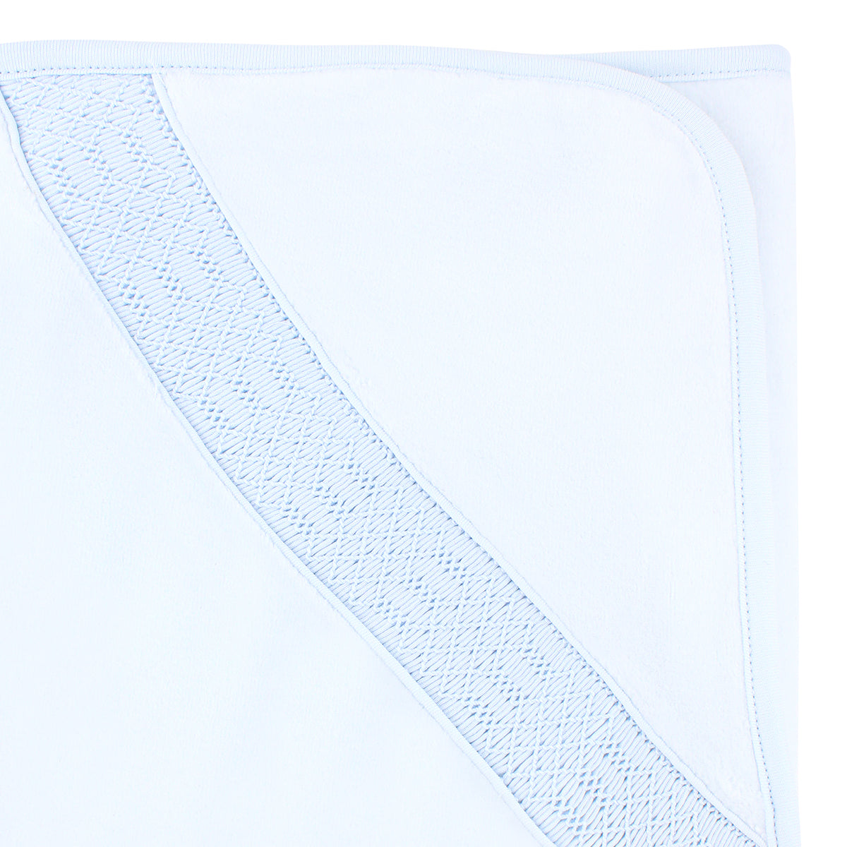 Smock Light blue Cotton Collection Blanket | Baby Boy