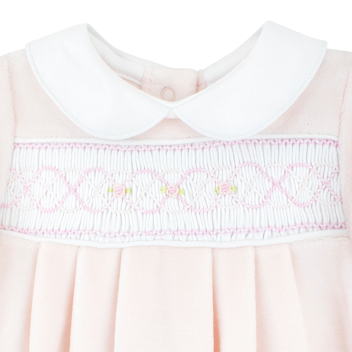 Smock Velour Collection  Footie |  Baby Girl