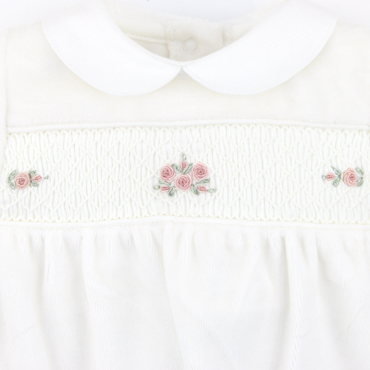 Smock Velour Collection  Footie |  Baby Girl