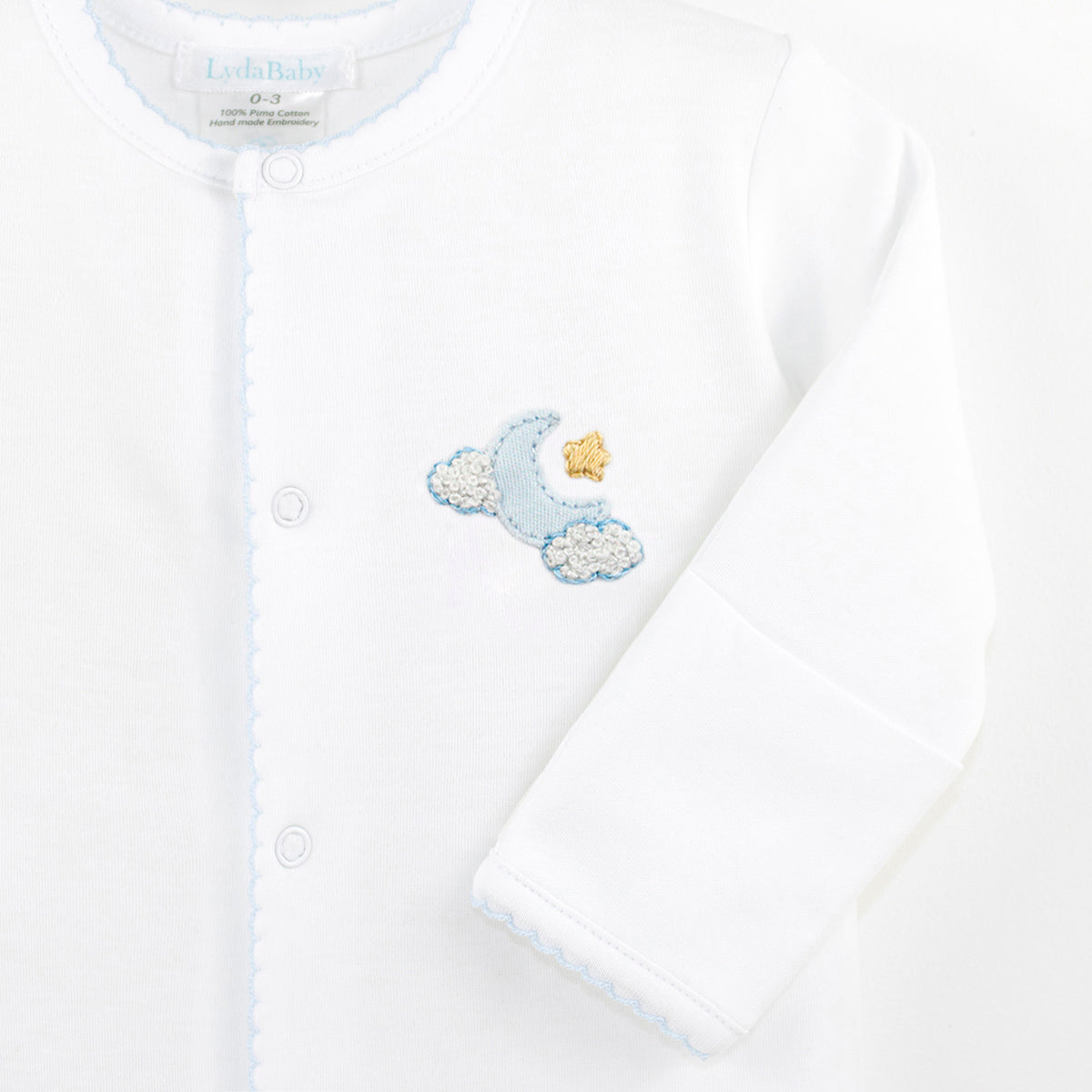 Sweet Dreams Embroidey Footie | Baby Boy