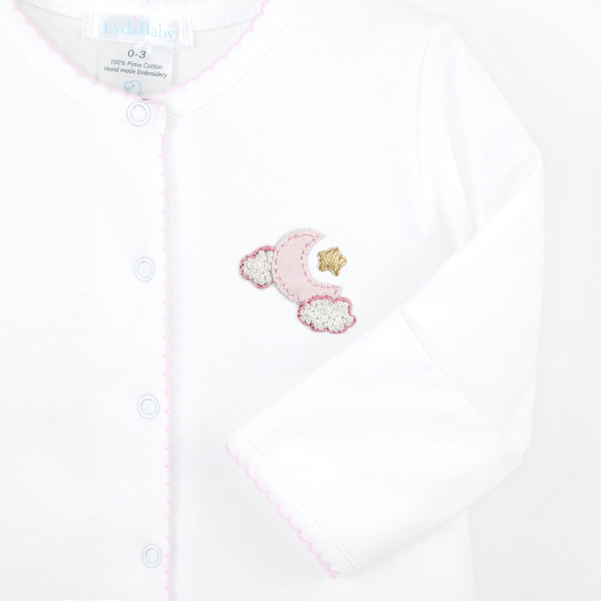 Sweet Dreams Embroidey Footie | Baby Girl