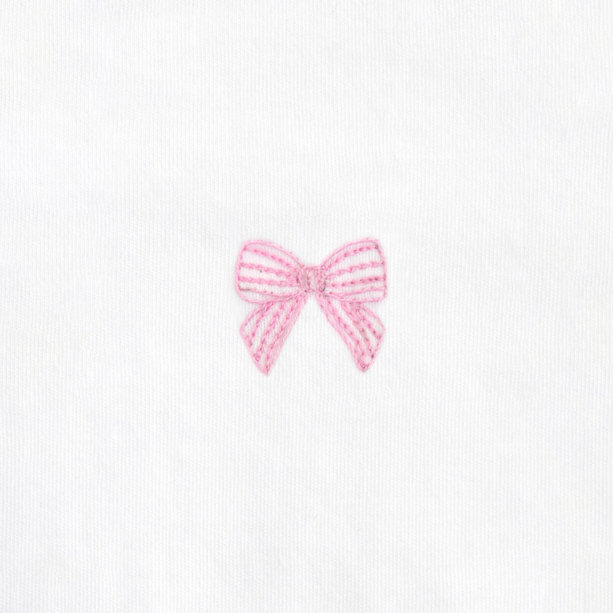 Stripe Bows Embroidery and Printed  Footie | Baby Girl