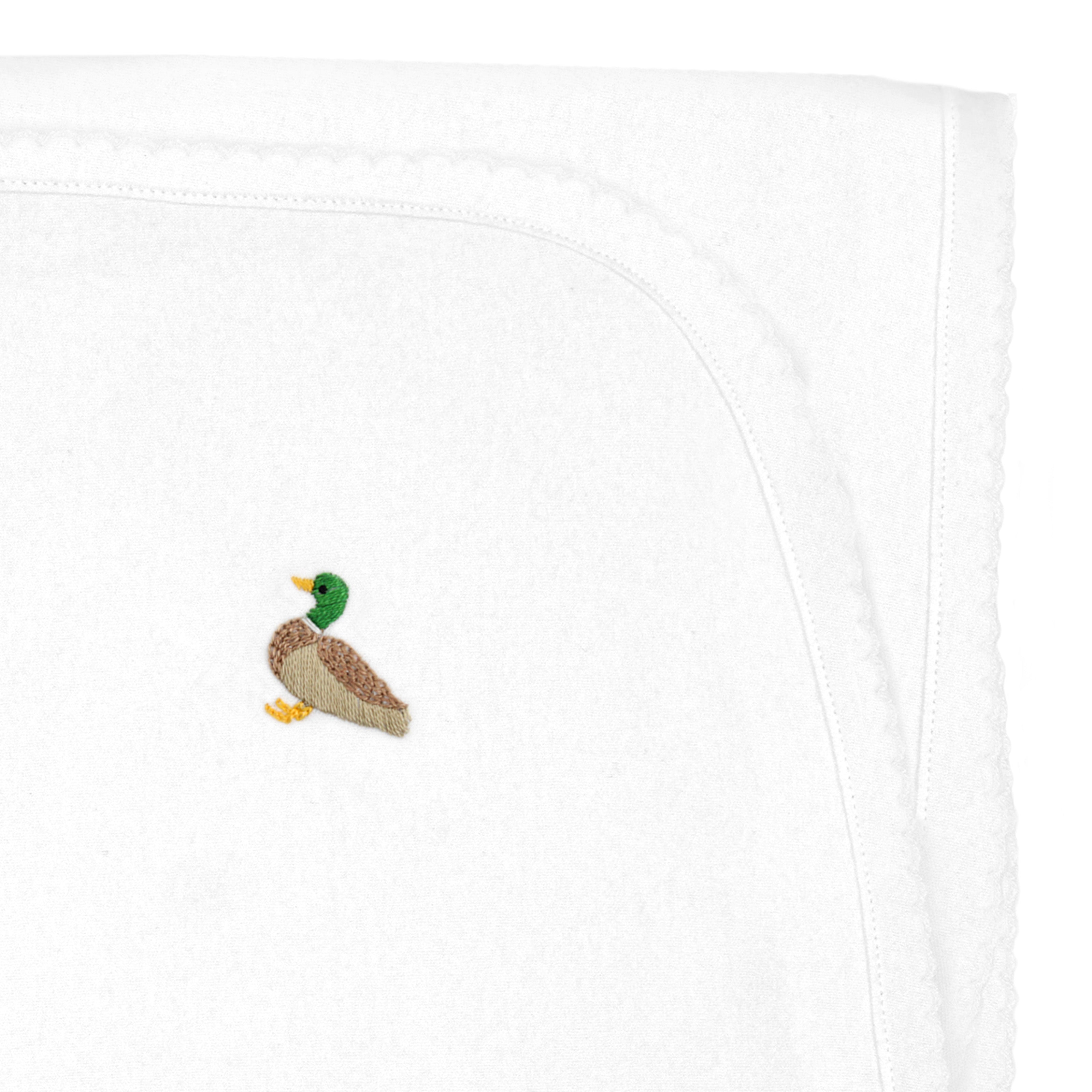 Mallard Ducks Embroidery Blanket | Baby Boy