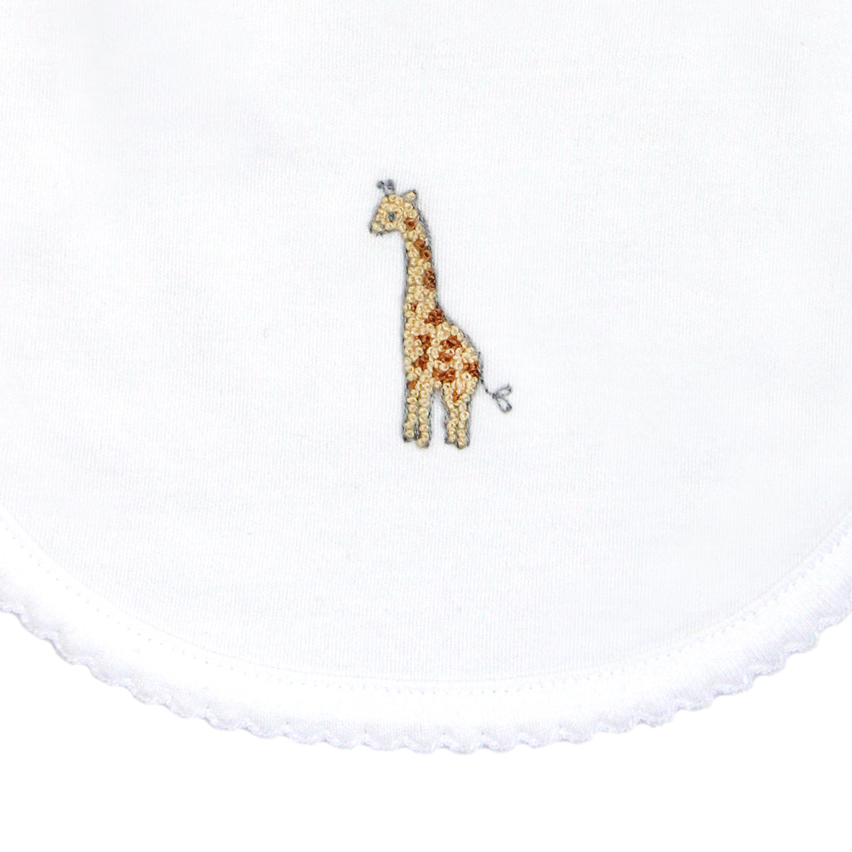 Safari Animals Embroidery Bib | Baby Unisex