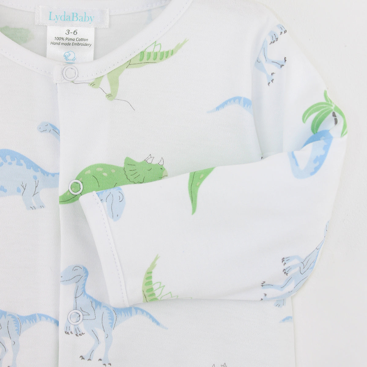 Friendly Dinos Printed Footie | Baby Boy