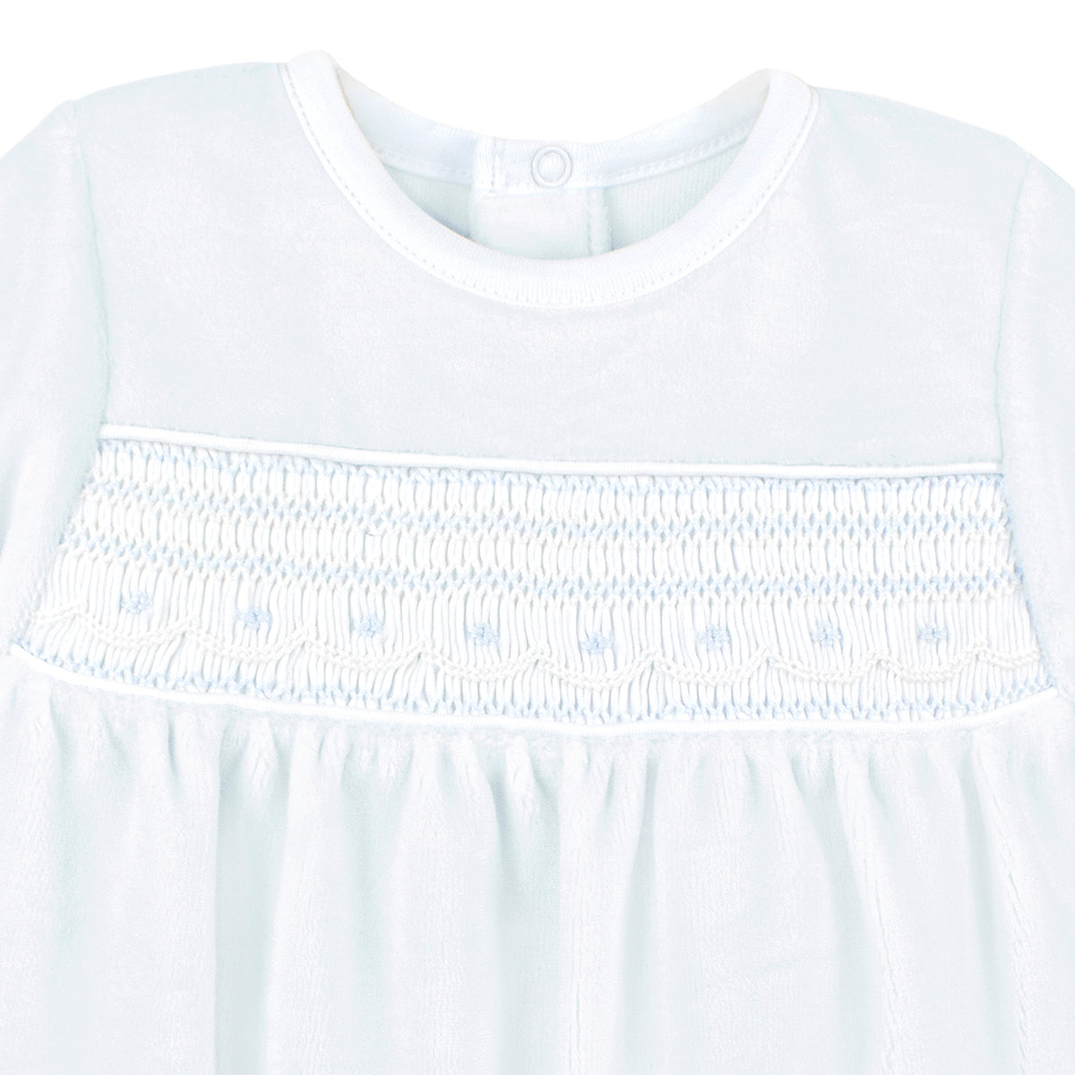 Smock Velour Collection Footie | Baby Boy