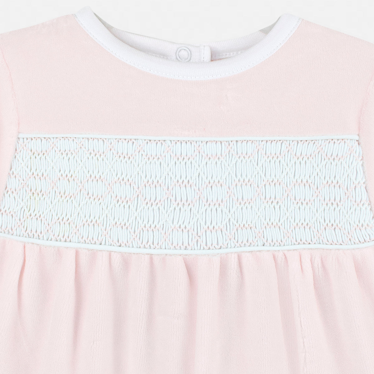 Smock Velour Collection Footie | Baby Girl