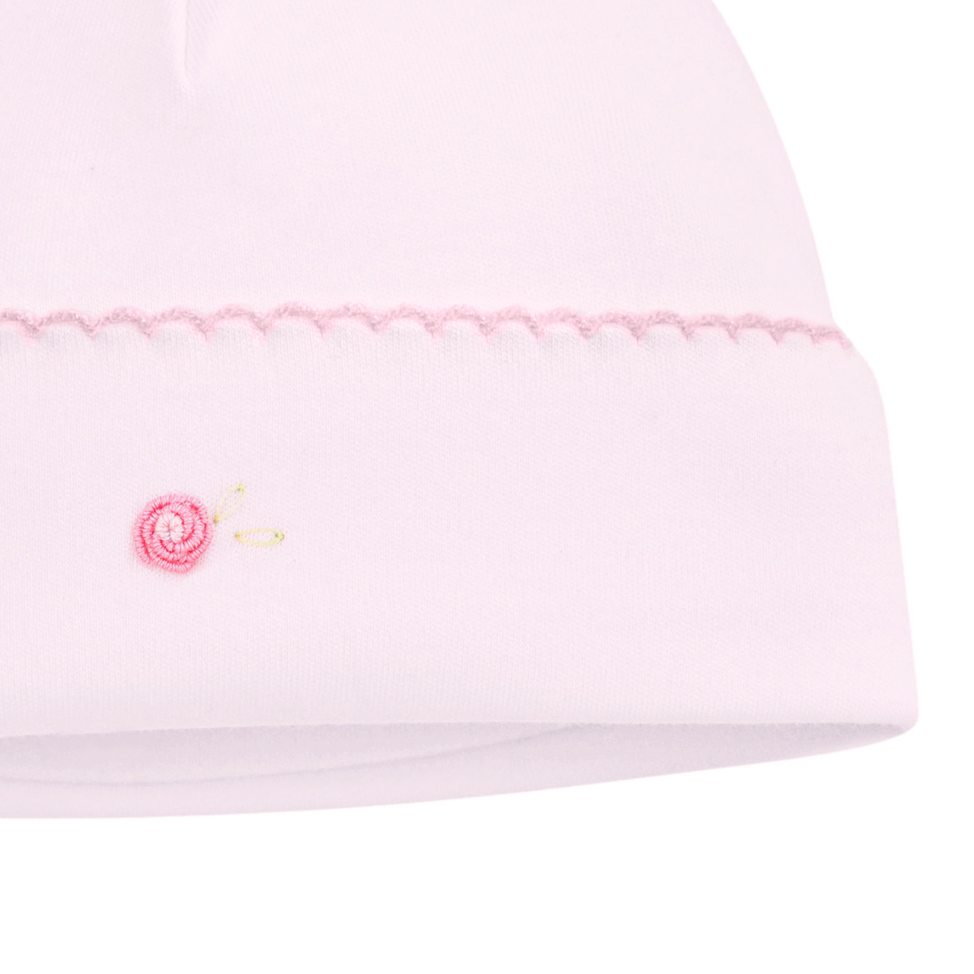 Rose Floral Embroidery Hat | Baby Girl