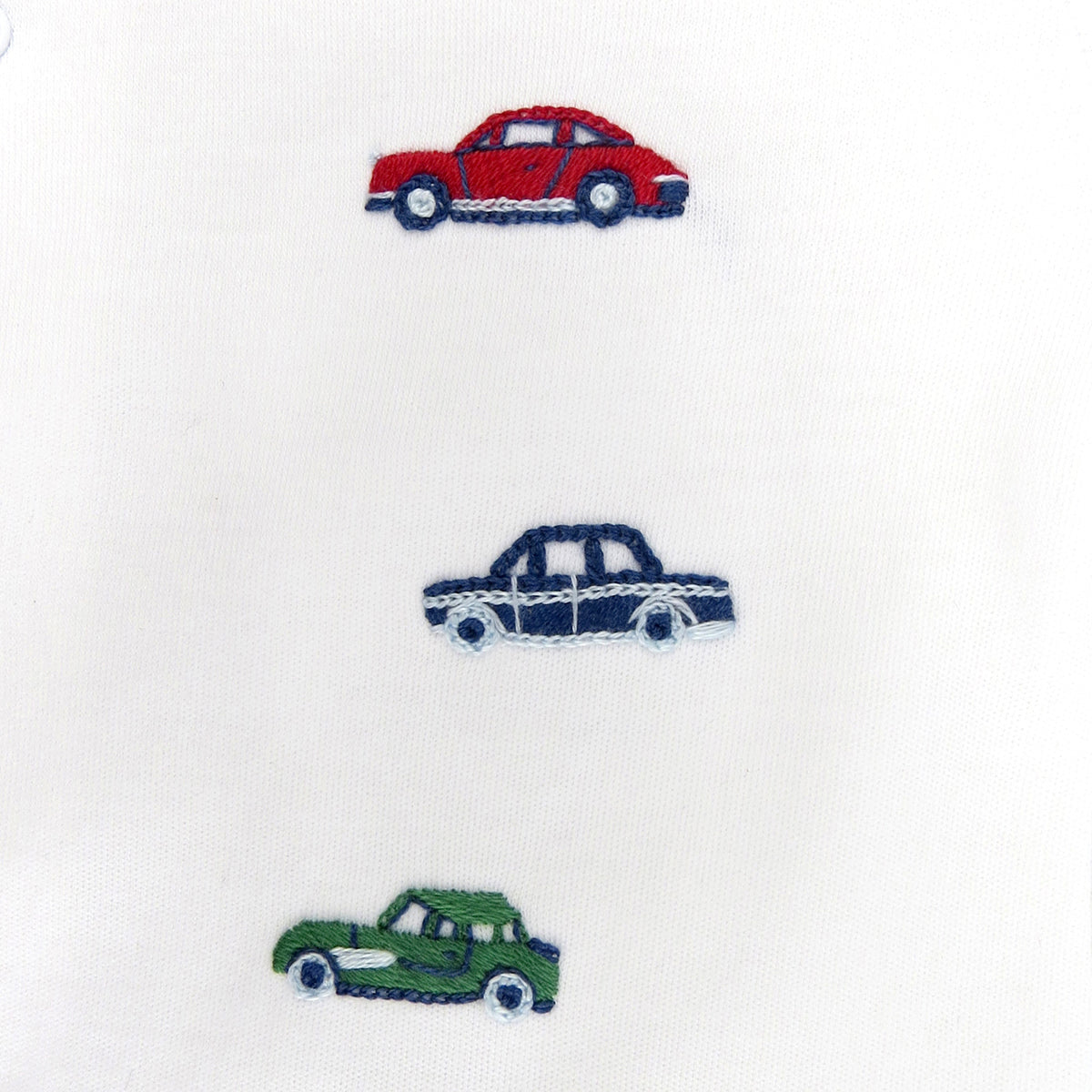 Classic Cars Embroidery Footie | Baby Boy