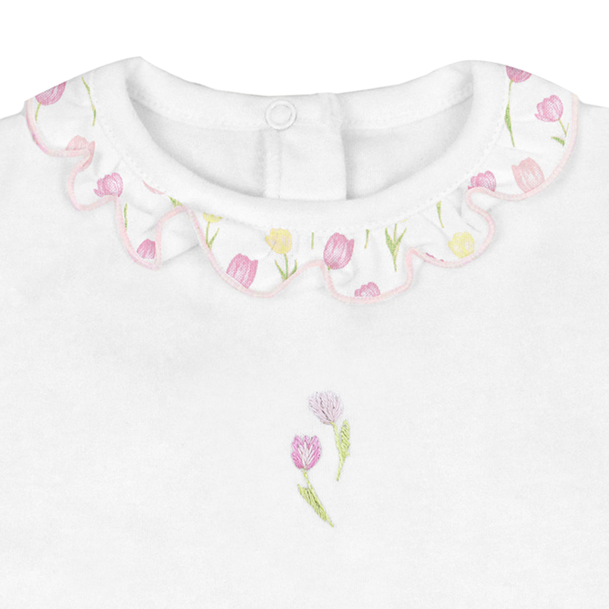Tulip Fields Embroidery and Printed Set 2 Pieces | Girl