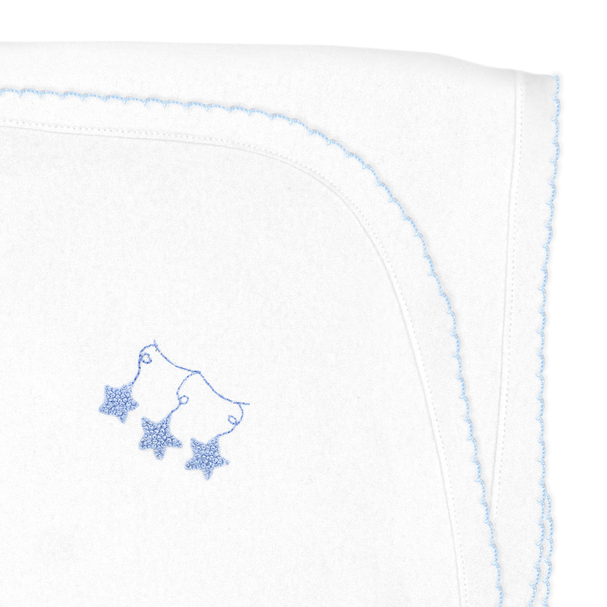 Star Confetti Embroidery Blanket | Baby Boy