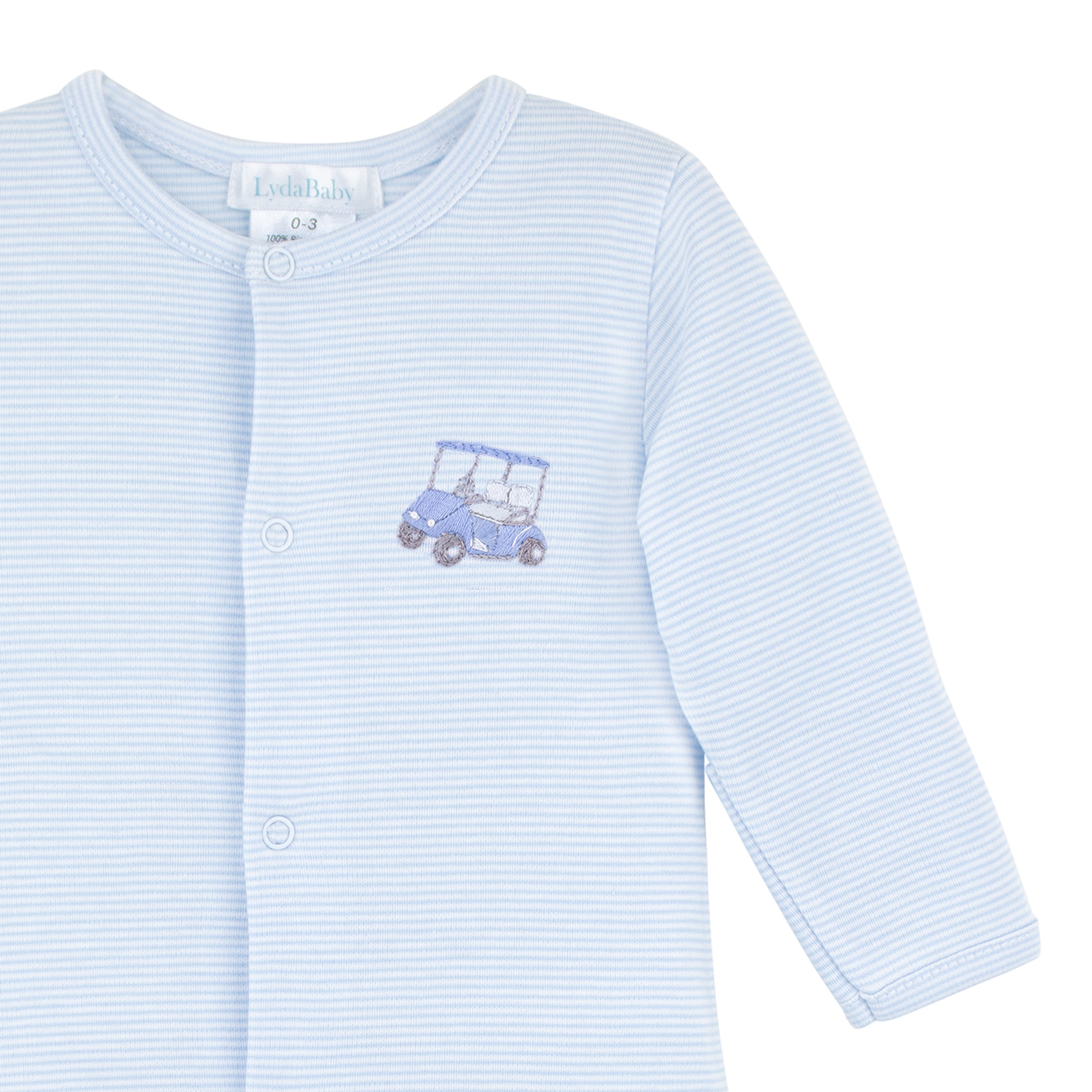 Golf Game Embroidery Footie | Baby Boy