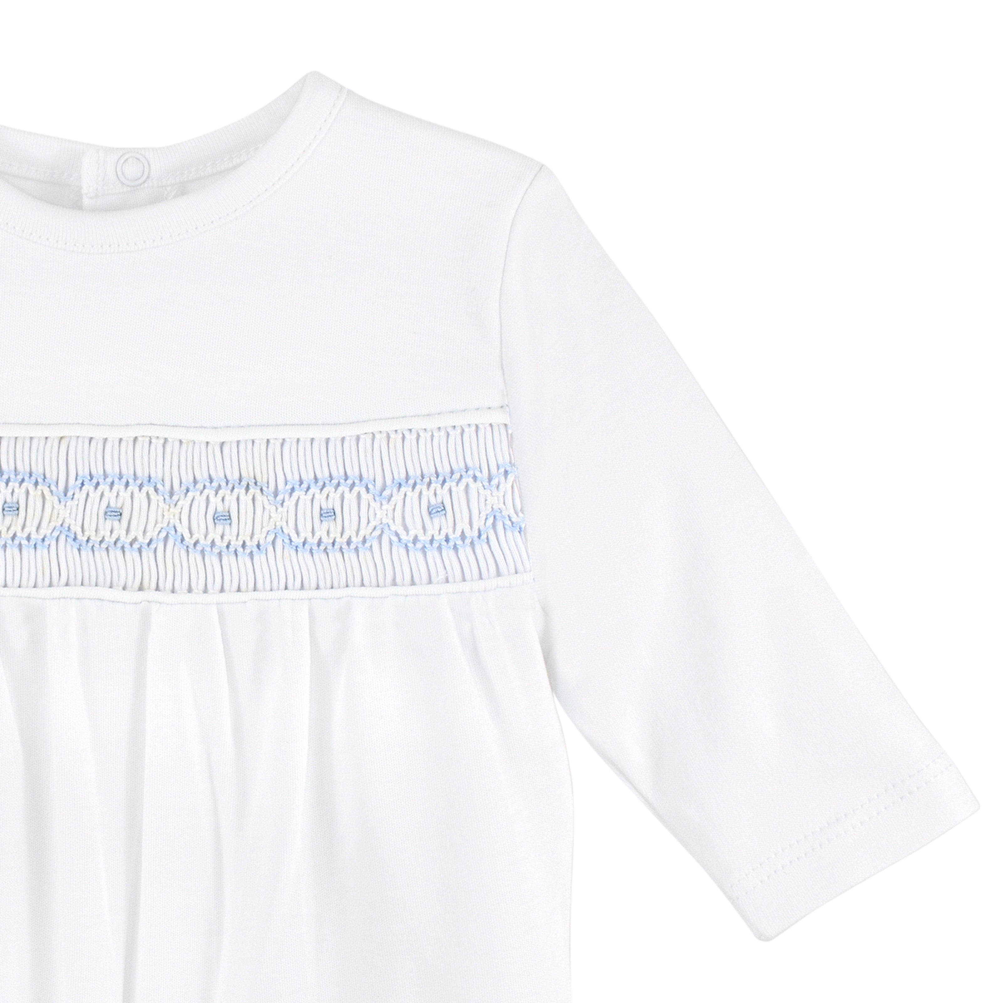 Sweet Seeds Embroidey Footie | Baby Boy