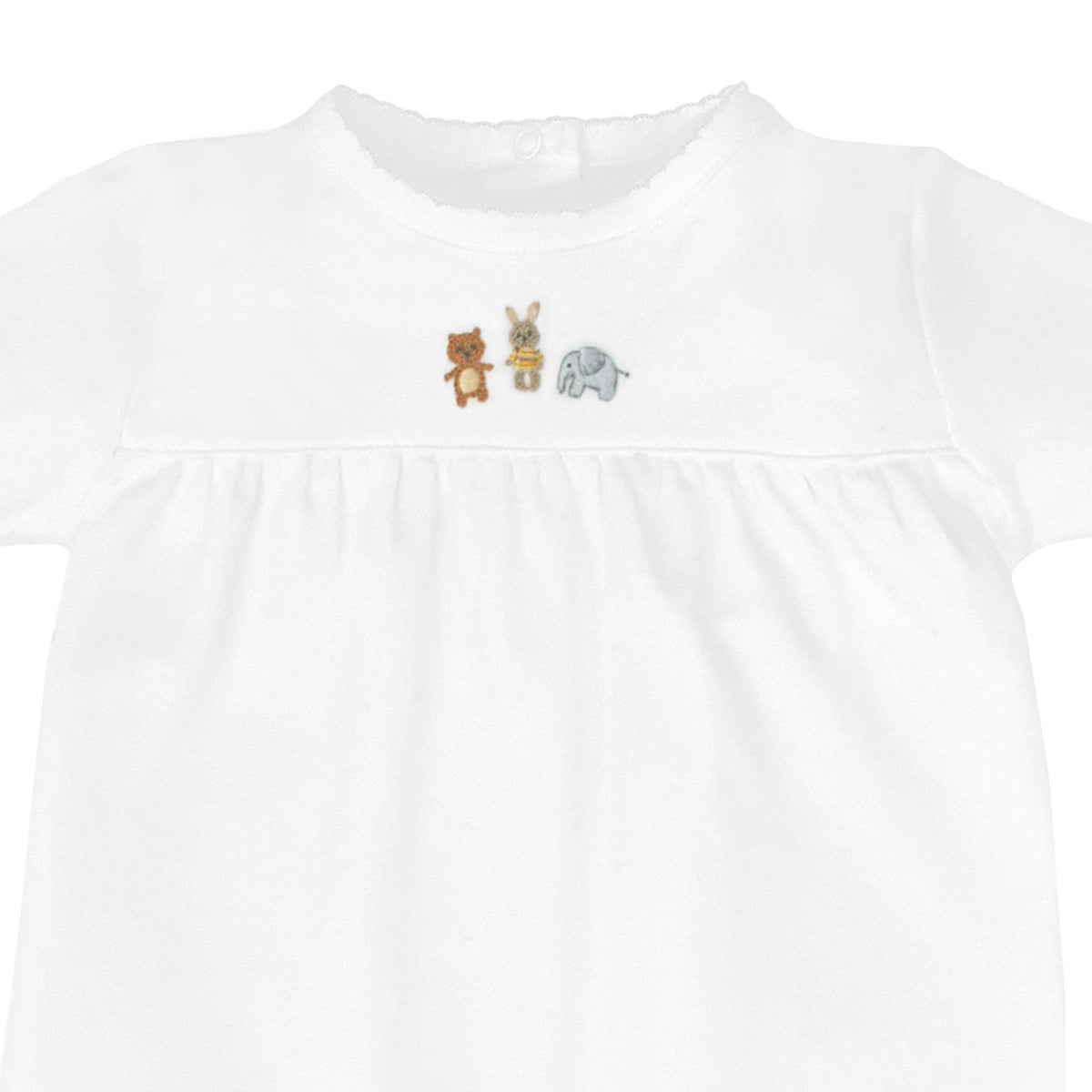 Baby Animal Toys Embroidery Footie | Baby Unisex