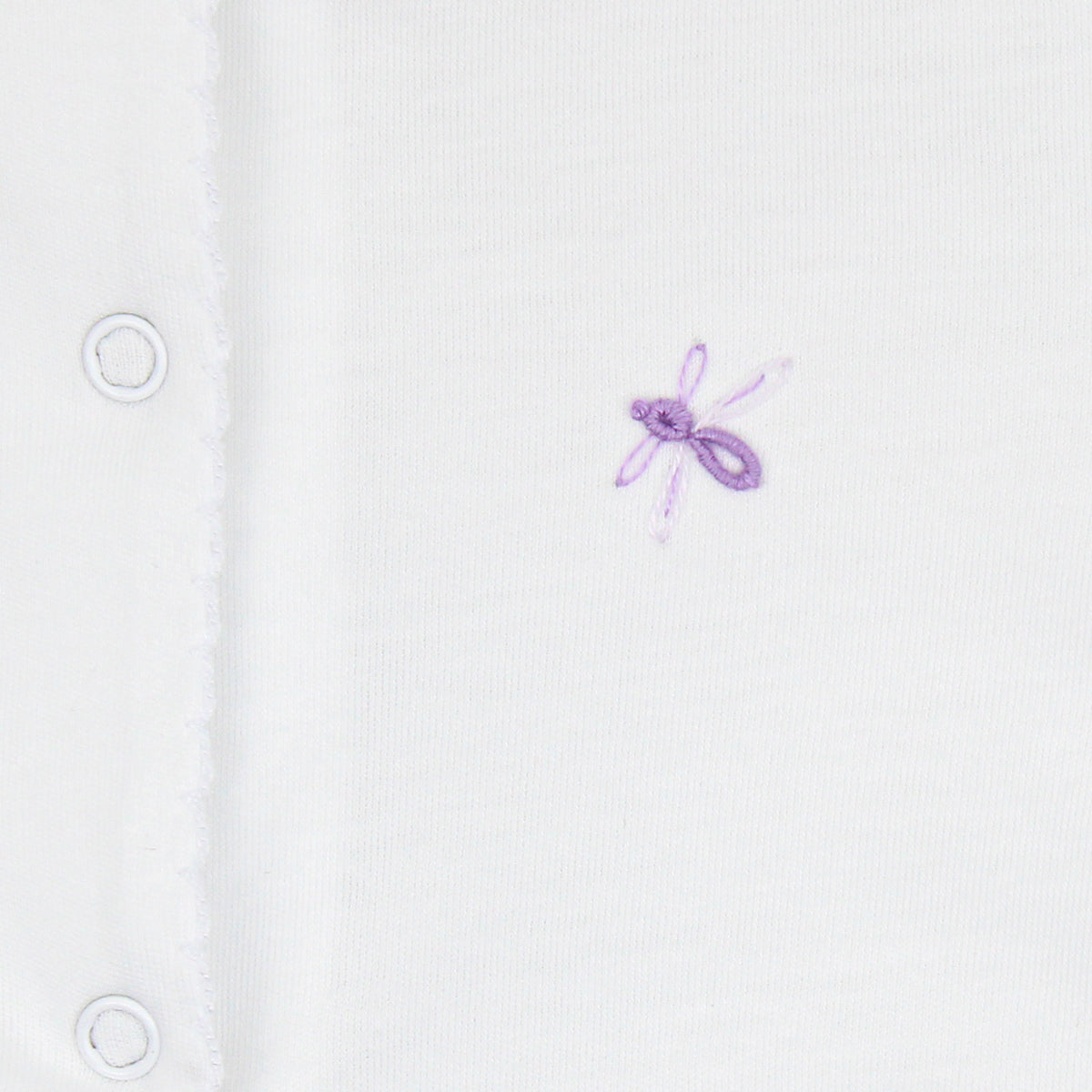 Dragonflies Embroidery Footie | Baby Girl