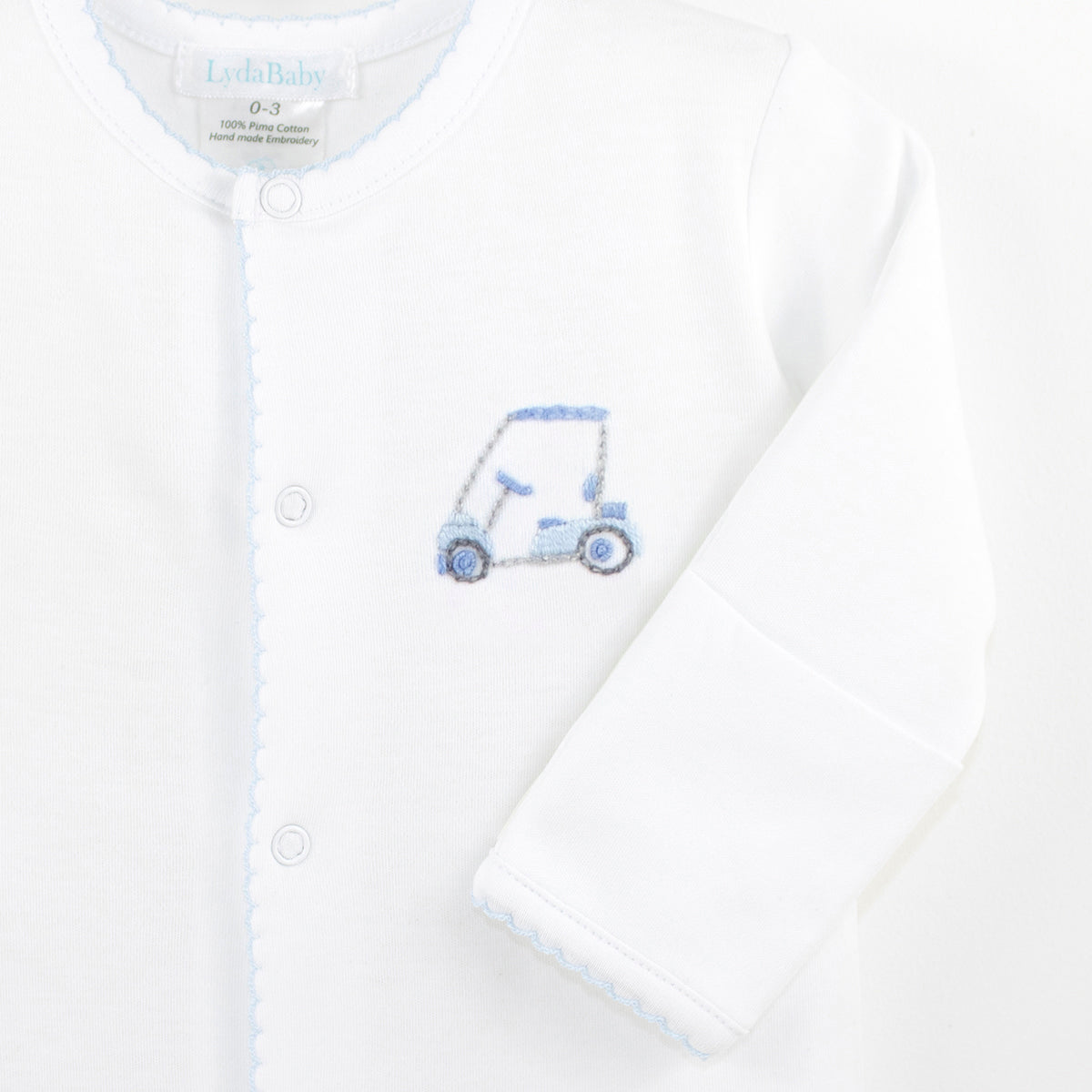 Golf Game Embroidery Footie | Baby Boy