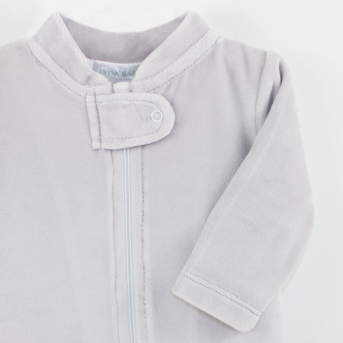 Velour Zipper Footie | Baby Unisex