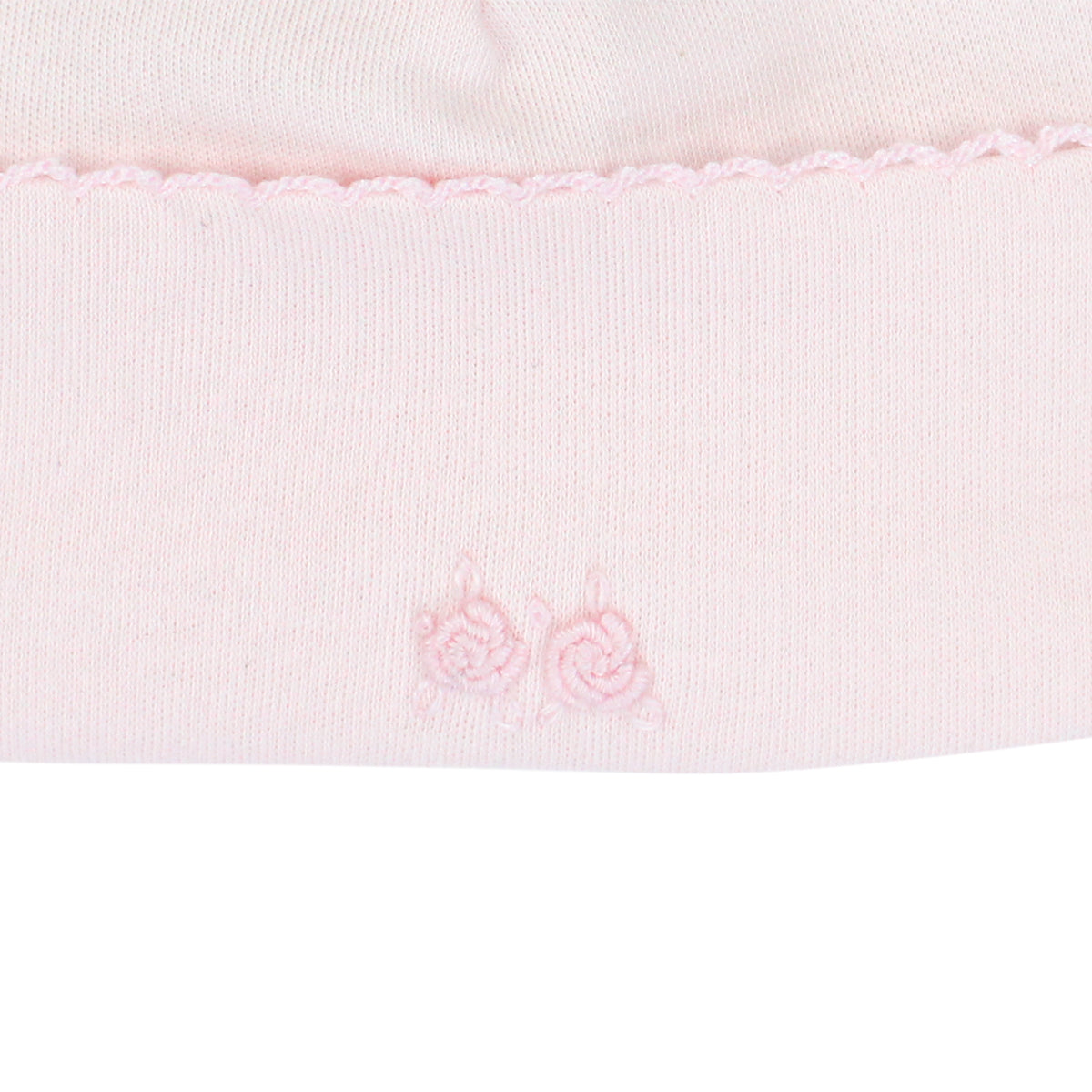 Sweet Roses Pink Embroidery Hat | Baby Girl