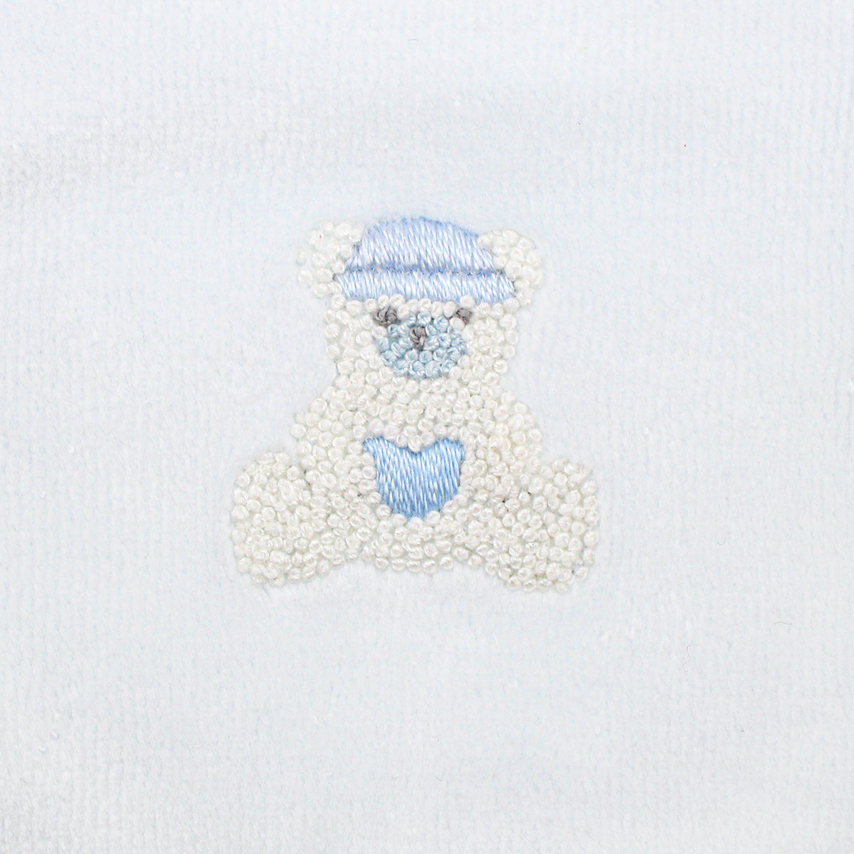 Love Teddy Embroidery Footie | Baby Boy