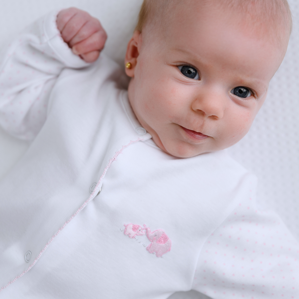 Mama and Baby Printed and Embroidery Footie | Baby Girl