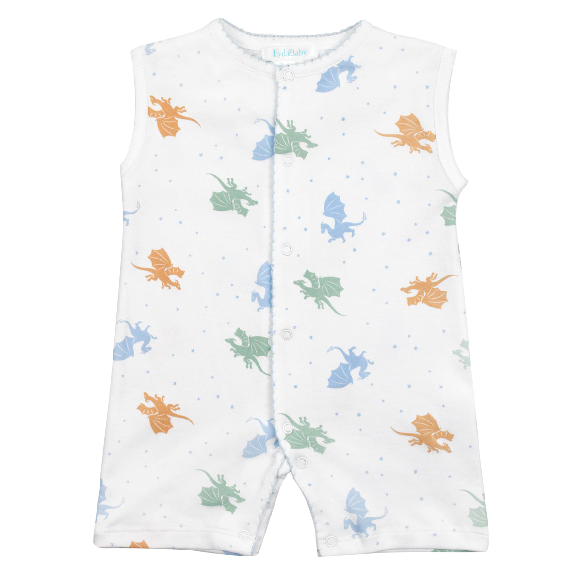 PIMA COTTON-DRAGONS ROMPER