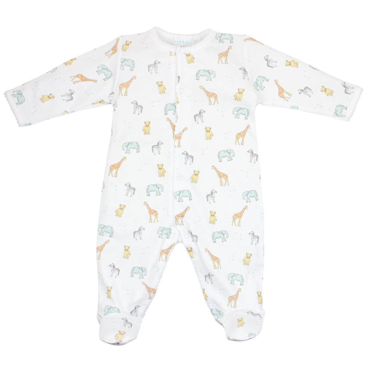 PIMA COTTON-SAFARI ANIMALS FOOTIE UNISEX