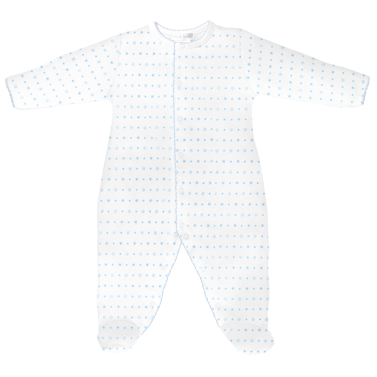 PIMA COTTON-SQUARES PRINT FOOTIE