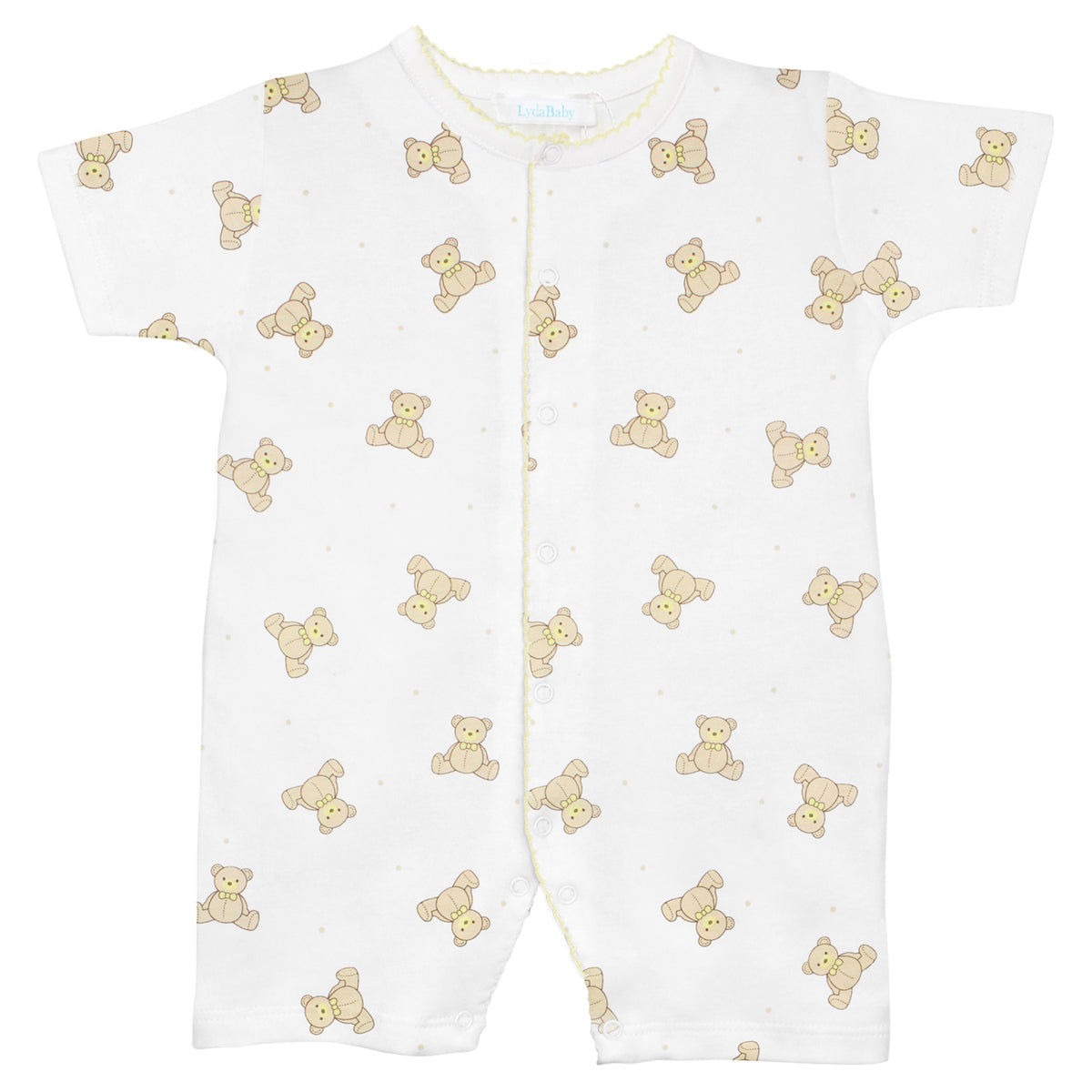 PIMA COTTON-TEDDY BEAR ROMPER UNISEX