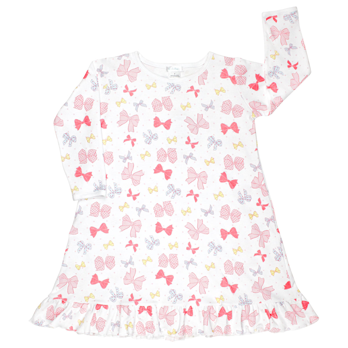 PIMA COTTON ALL BOWS PRINTED DRESS