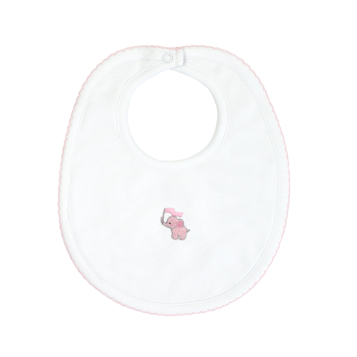 PIMA COTTON BABY ANIMALS EMBROIDERY BIB