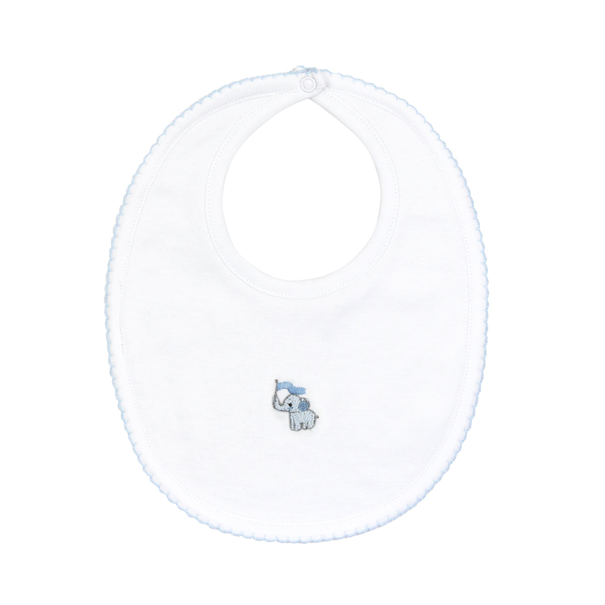 PIMA COTTON BABY ANIMALS EMBROIDERY BIB BOY