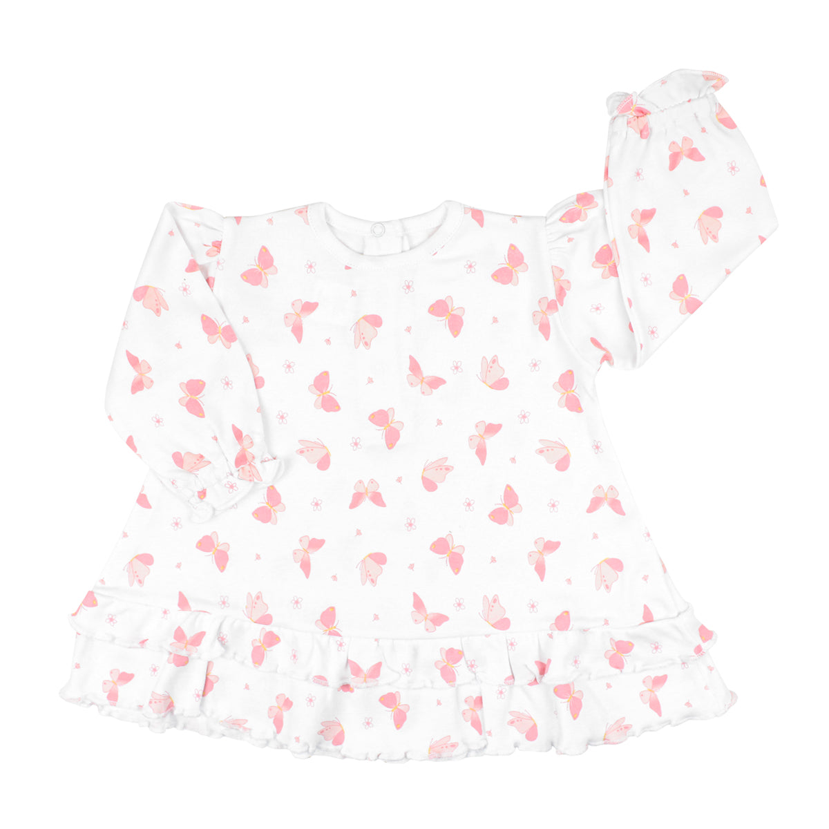 PIMA COTTON BUTTERFLIES DRESS GIRL