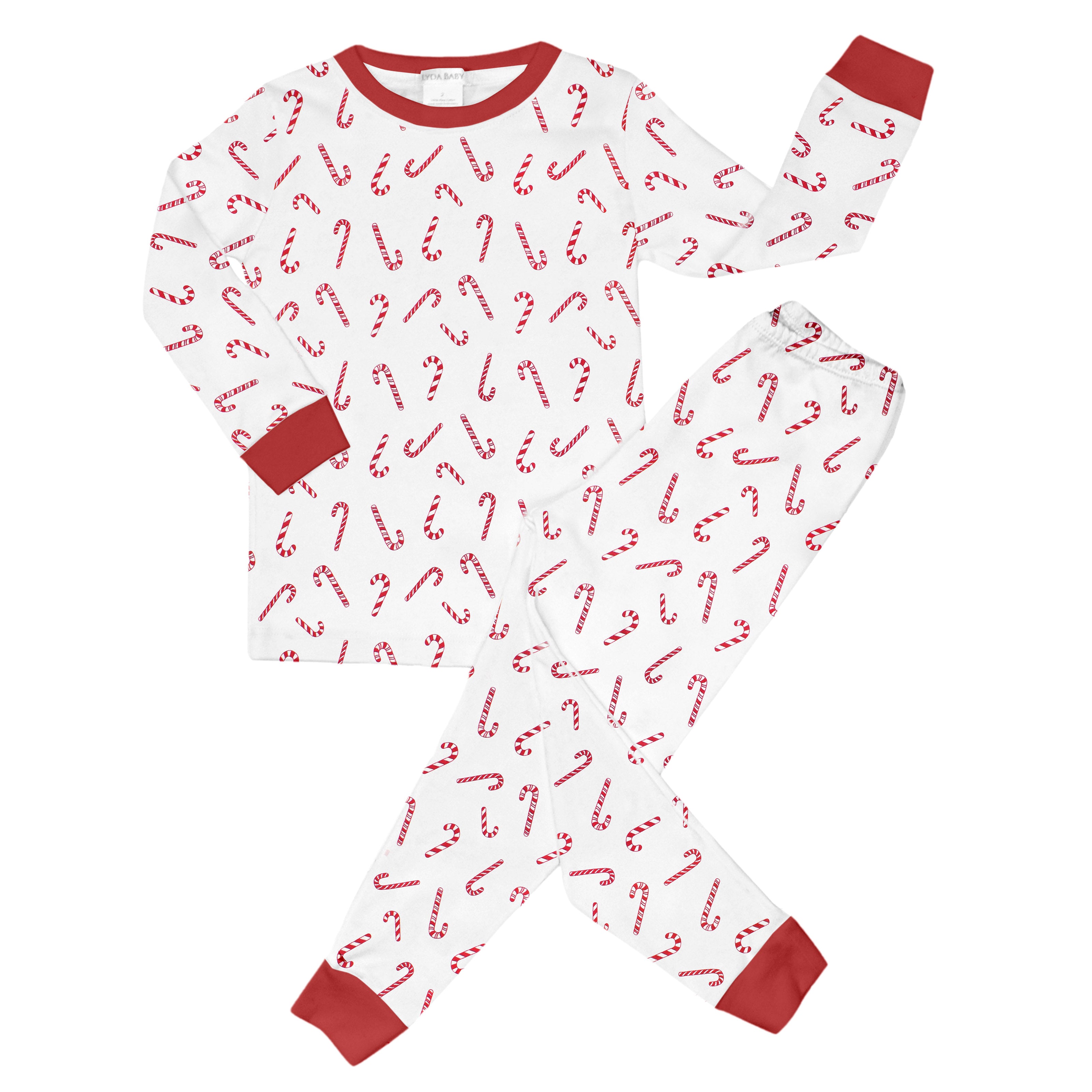 PIMA COTTON Candy Cane Printed Pajama