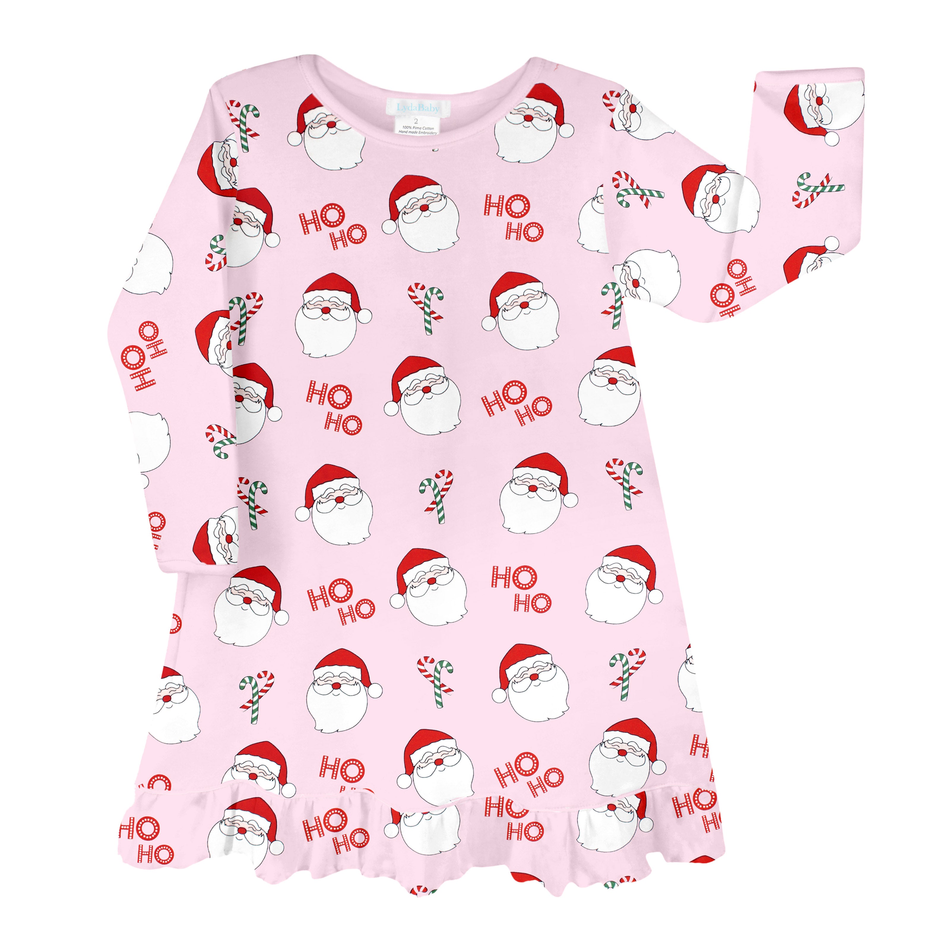 PIMA COTTON Jolly Santa Printed Dress