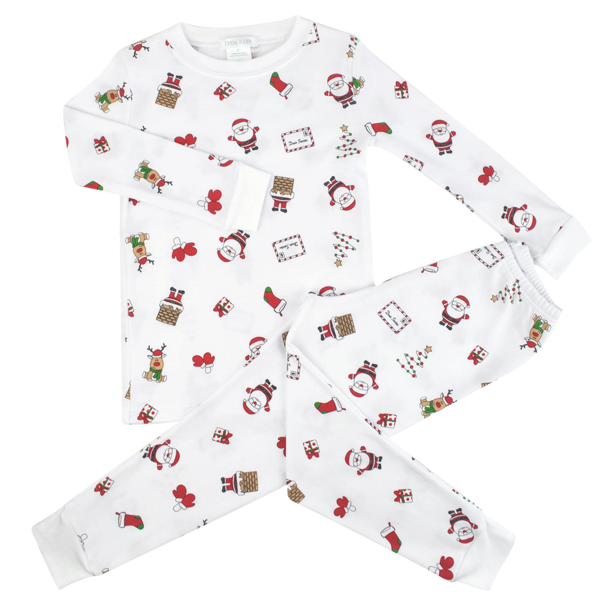 PIMA COTTON Kids Dear Santa Printed Pajama