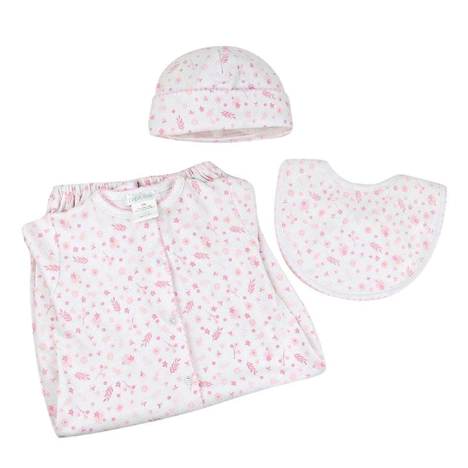 PIMA COTTON Little Flowers Printed Set 3 Pieces