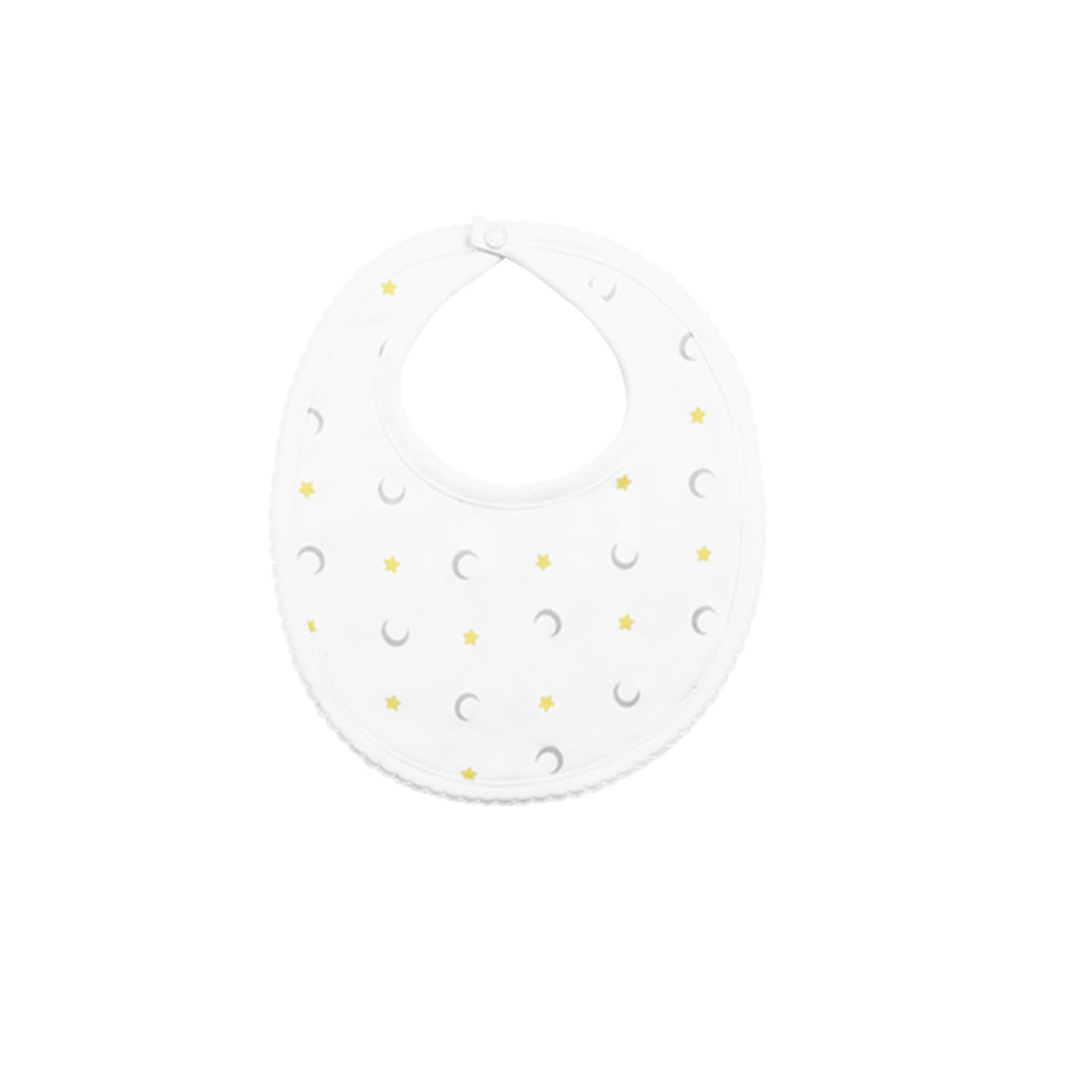 PIMA COTTON MOON AND STARS BIB UNISEX